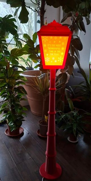 Lampione Natalizio Rosso