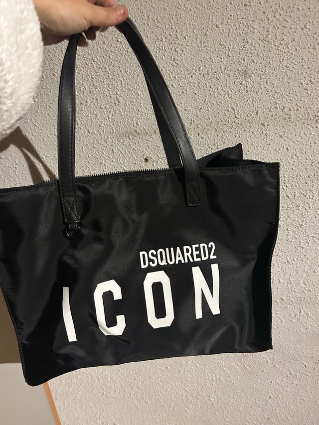 Bolso Tote Grande DSQUARED2 ICON Negro