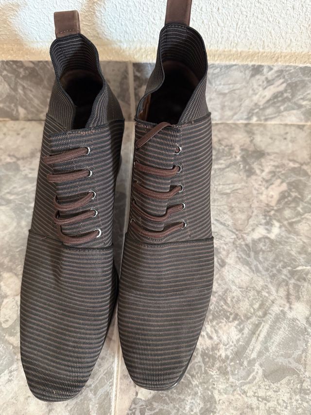 Luc Berjen Botines Marrones y Grises