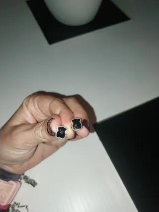 Pendientes Oso Tous Negro