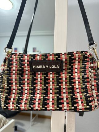 Bolso Bimba y Lola tejido multicolor