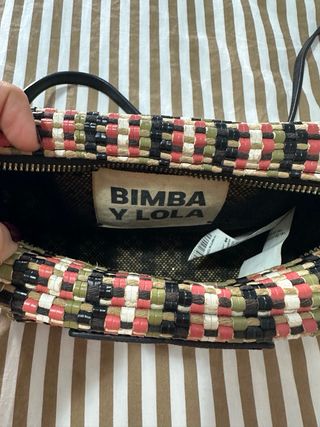 Bolso Bimba y Lola tejido multicolor