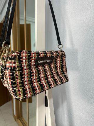 Bolso Bimba y Lola tejido multicolor