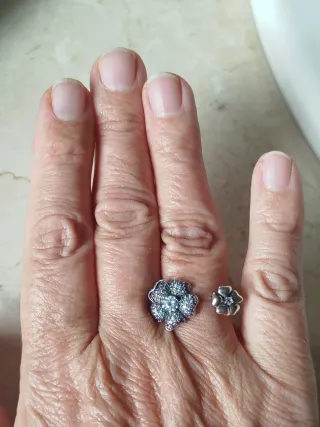 Sortija Pandora Plata Cristales Swarovski