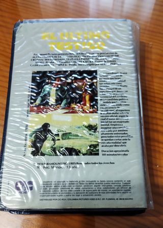VHS El último testigo Original CIC Video(funciona)