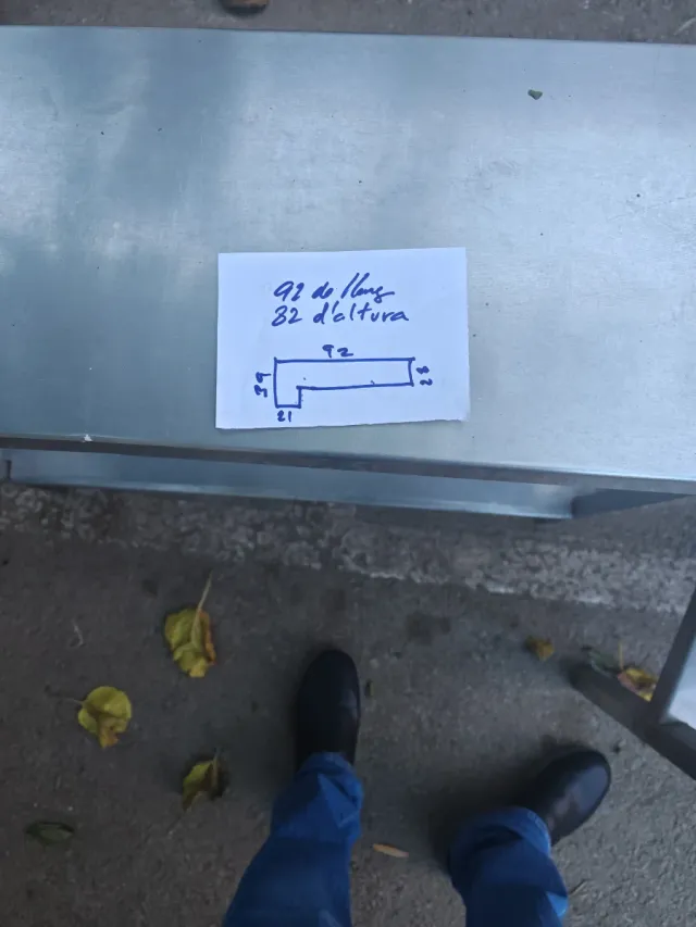 Tavolino ausiliario in acciaio inossidabile