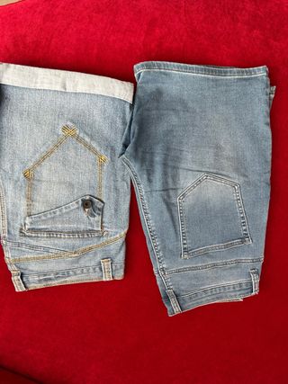 Jeans corti donna blu