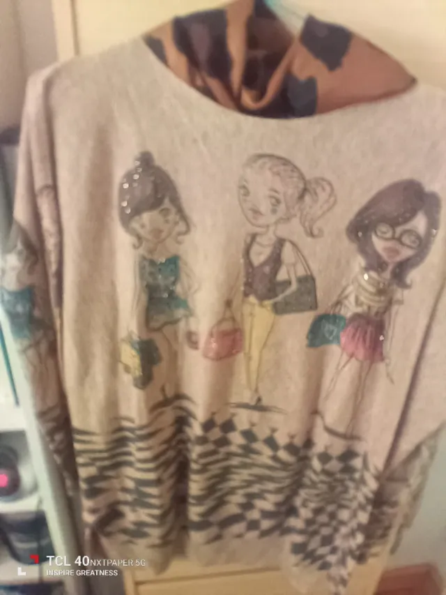 Jersey largo con dibujos