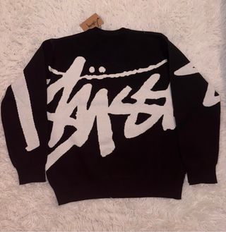 Malha Stussy Preta e Branca
