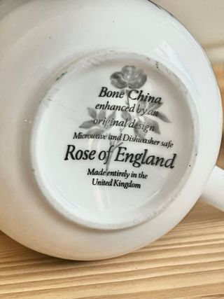 Taza vintage flores rosas Ann Anderson Stu 70s/80s