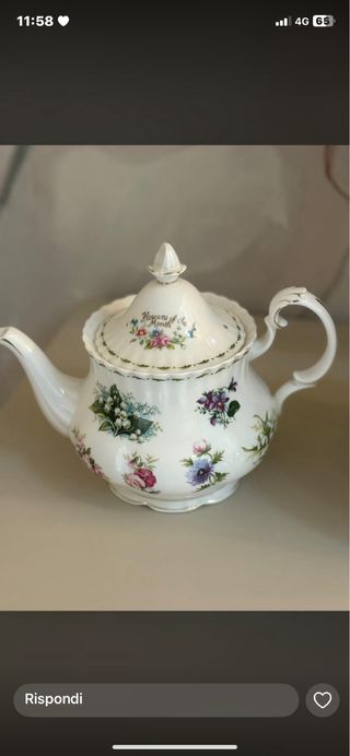Royal Albert Teiera Flowers of the Month