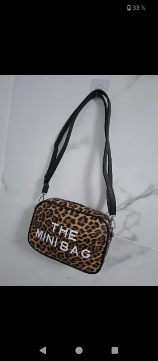 Bolso mini estampado leopardo