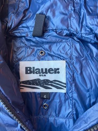 Blauer Cappotto Bambina Blu 4 Anni