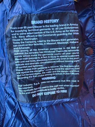 Blauer Cappotto Bambina Blu 4 Anni