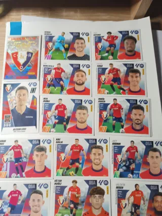 Lote cromos Panini por equipos.