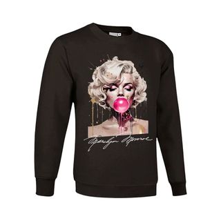 Sudadera MARILYN MONROE con pompa chicle rosa