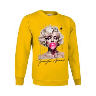 Sudadera MARILYN MONROE con pompa chicle rosa