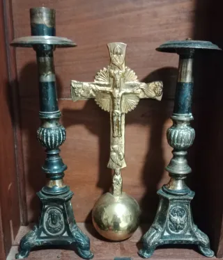 Antigüedades: Candelabros.