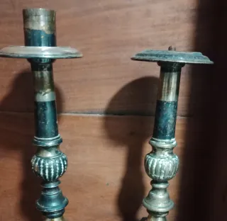 Antigüedades: Candelabros.
