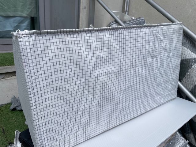 LOTE 2x10€ Caixas de tela Ikea com estampa xadrez