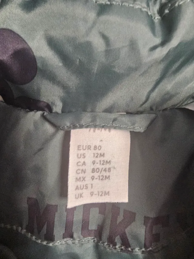 Chaqueta Mickey Mouse verde