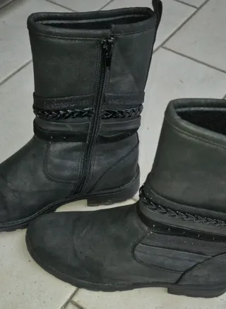 Stivaletti bambina neri e grigi