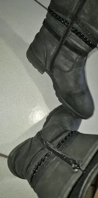 Stivaletti bambina neri e grigi