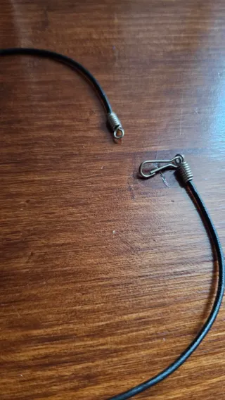 Collana stile hippie marrone e argento