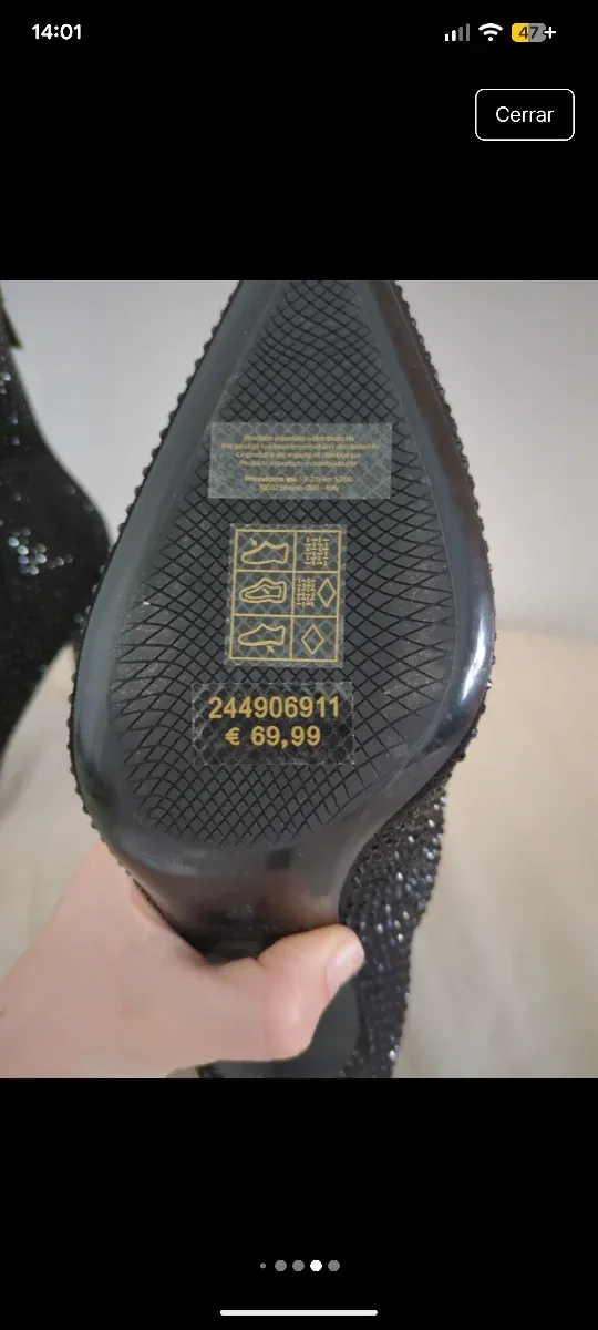 Botines fiesta pedrería negros