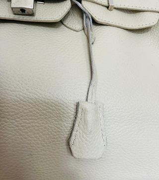 Borsa Vera Pelle Vintage Beige