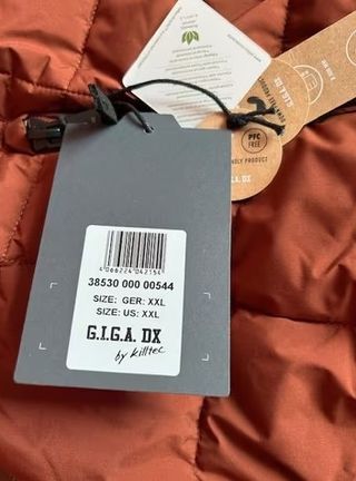 Chaqueta GIGA DX acolchada roja