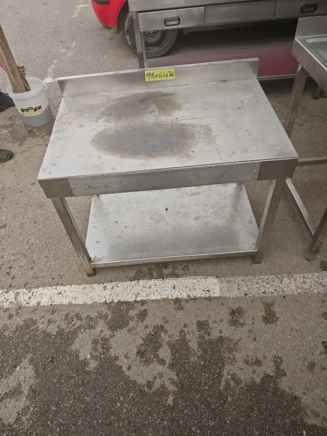 Mesa de acero inoxidable 95x60x70