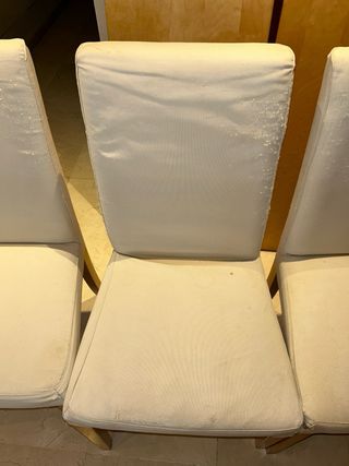 Mesa extensible madera + 5 sillas IKEA