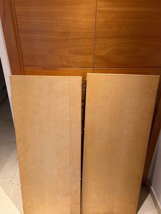 Mesa extensible madera + 5 sillas IKEA