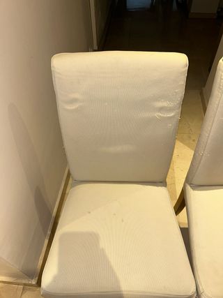 Mesa extensible madera + 5 sillas IKEA