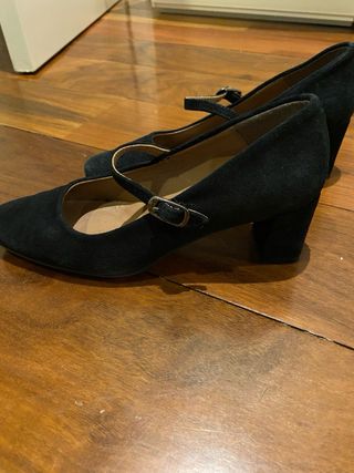 Zapatos de tacón negros Mary Jane T37