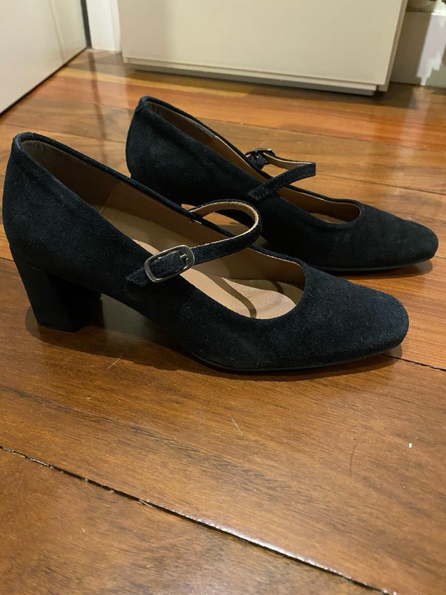 Zapatos de tacón negros Mary Jane T37