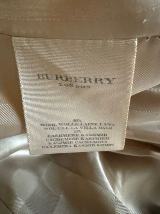 Cappotto Burberry Cammello