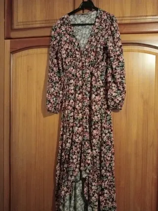 Vestido Largo Asimétrico Stradivarius