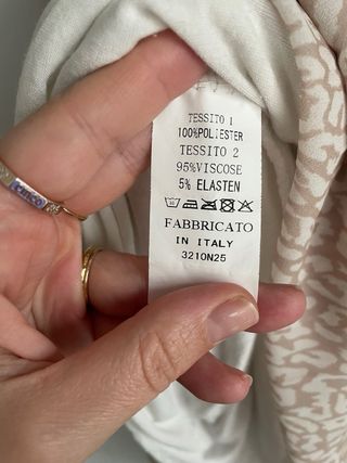 Falda larga animal print beige y marrón