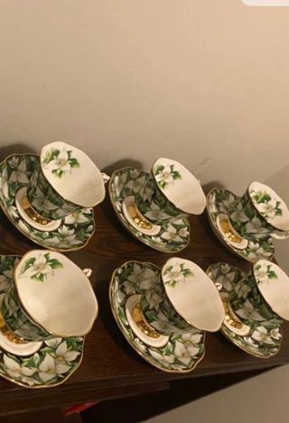 Royal Albert 6  Tazze da te Piattini Fiori