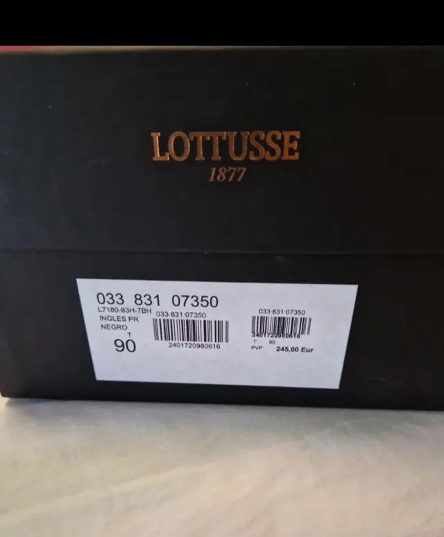 Zapatos Lottusse Piel Negro Talla 43