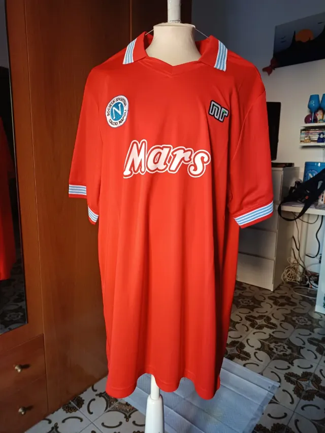 Maglia Calcio Napoli Mars XXL Rossa