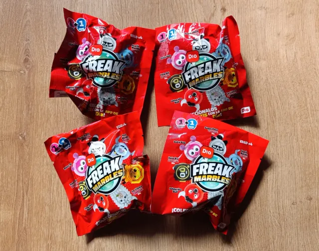 4 Bolsas Freak Marbles sin abrir