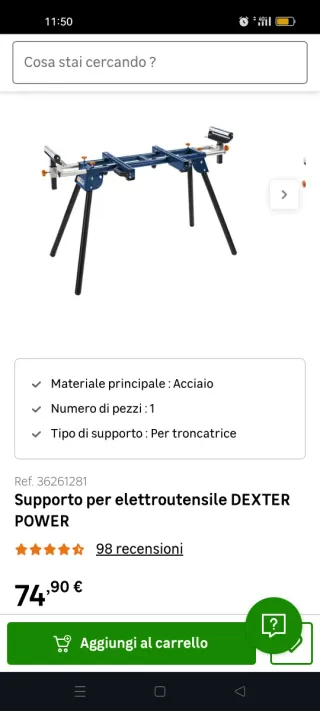 Supporto troncatrice DEXTER POWER