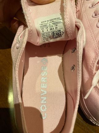 Zapatillas Converse rosas talla 36.5