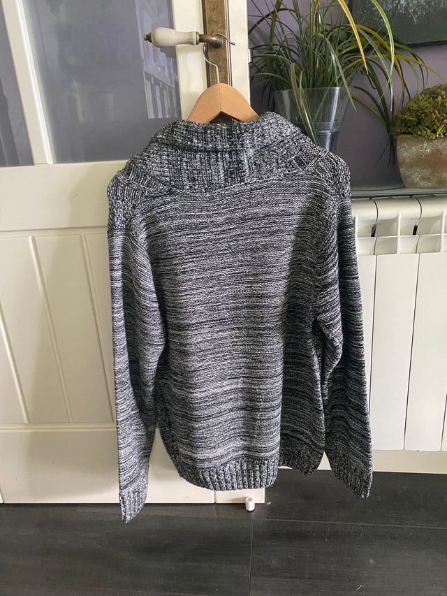 Jersey de punto trenzado hombre