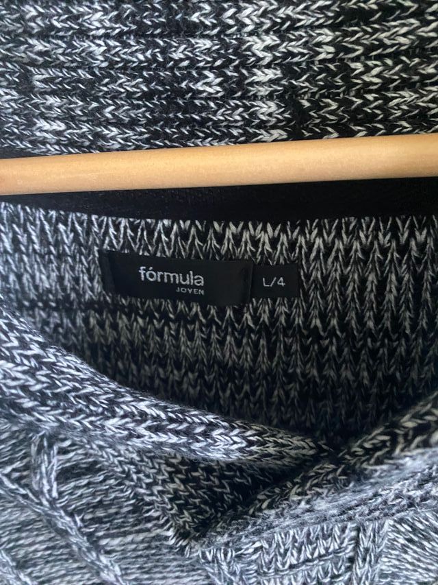 Jersey de punto trenzado hombre