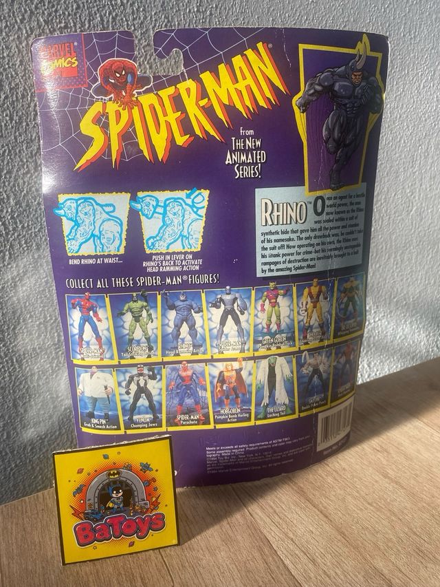 Spider-Man Toy Biz 1994 Rhino Action Figure