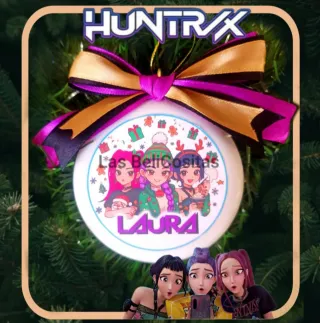 Bola Navidad Huntrix Personalizada